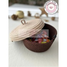Double Knot Design Bellota Tress Çok Amaçlı Düzenleyici Fındık Sepet / Organizer Sepet Hediyelik Anneler Günü