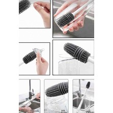 Layla Copper Biberon Fırçası Döner Fonksiyonlu Biberon Fırçası Temizlik Fırçası Küçük Fırça Temizlik