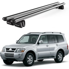 Today Auto Pençe Mitsubishi Pajero 5d Ara Atkı (2006-2011) Uyumlu Gri Ara Atkı Port Bagaj Tavan Barı