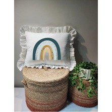 Moda Lime Isme Özel Baskılı Fırfırlı Bebek Dolgulu Yastık Hediyelik (Takı Yastığı Olarakta Kullanılabilir)