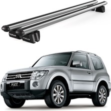 Today Auto Pençe Mitsubishi Pajero 3D Ara Atkı (2006-2011) Uyumlu Gri Ara Atkı Port Bagaj Tavan Barı