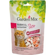 İsmiyle Al Garden Mix Kuzulu Sushi Düşük Yağlı Şekersiz Kedi Ödül Maması 1 Adet 60 gr