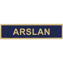 Çukurova Ütü ''arslan'' Jandarma Asayiş Pvc Isimlik, Cırtlı, 10 cm x 2,5 cm