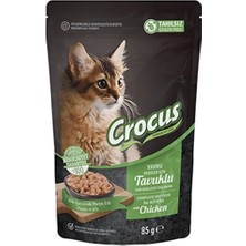 İsmiyle Al Crocus Tahılsız Pouch Jöleli Tavuklu Yavru Konserve Kedi Maması 1 Adet 85 gr