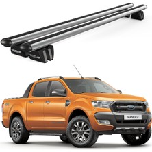 Today Auto Pençe Ford Ranger Ara Atkı (2012 ve Sonrası) Uyumlu Gri Ara Atkı Port Bagaj Tavan Barı
