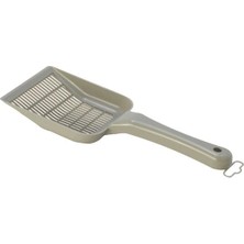 İsmiyle Al Moderna Dar Aralıklı Kedi Kumu Küreği Gri 10X28 cm