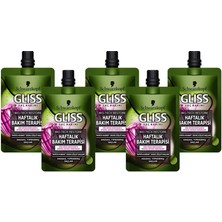 Gliss Bıo-Tech Haftalık Bakım Terapisi 50 ml x 5 Adet Hassas ve Yıpranmış Saçlar İçin Güçlü Formül