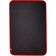 İsmiyle Al Cattie Altıgen Model Kum Toplayıcı Fonksiyonel Kedi Paspası Medium Kırmızı 37X50 cm