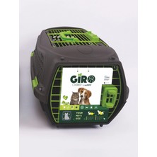 İsmiyle Al M-Pets Eco Giro Carrier Kedi ve Küçük Irk Köpek Taşıma Çantası 51.6X32.7X29.6 cm Siyah/yeşi
