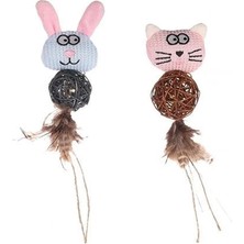 İsmiyle Al Flamingo Chayenne ve Bear Peluş Kedi Oyuncağı