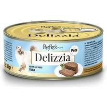 İsmiyle Al Reflex Plus Delizzia Kıyılmış Ton Balıklı Yetişkin Konserve Kedi Maması 85 gr 1 Adet
