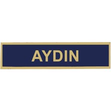 Çukurova Ütü ''aydın'' Jandarma Asayiş Pvc Isimlik, Cırtlı, 10 cm x 2,5 cm