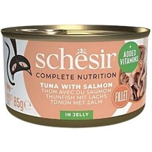 İsmiyle Al Schesir Jöle Içinde Ton Balık ve Somonlu Yetişkin Konserve Kedi Maması 1 Adet 85 gr