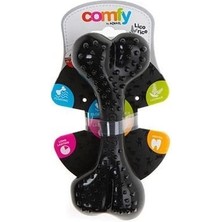 İsmiyle Al Aquael Comfy Toy Kemik Şeklinde Meyan Kökü Aromalı Köpek Oyuncağı Siyah 16.5 cm