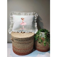 Moda Lime Isme Özel Baskılı Fırfırlı Bebek Dolgulu Yastık Hediyelik (Takı Yastığı Olarakta Kullanılabilir)