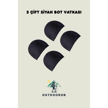 Outdoorun 2 Çift Siyah Bot Vatkası