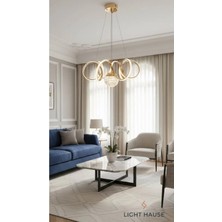 Light House Kıvrım Tek Top Oturma Odası 3 Modlu Modern Avize