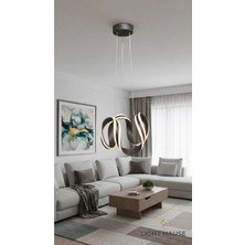 Light House Ahtapot Siyah Ledli Avize 3 Modlu