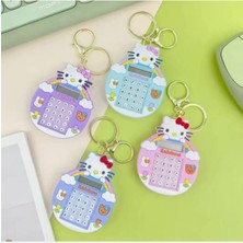 abnturk Ürün Boyutu 13CM Sevimli Temalı Mini Hesap Makinesi ve Labirentli Çanta Anahtarlık Yerli Üretim