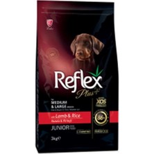 İsmiyle Al Reflex Plus Kuzu Etli Orta ve Büyük Irk Yavru Köpek Maması 3 kg