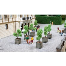 Noch 14013, 3 Adet Saksıda Süs Ağacı Diorama Malzemesi