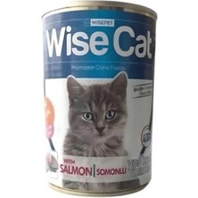 İsmiyle Al Wise Cat Somonlu Yetişkin Konserve Kedi Maması 1 Adet 400 gr