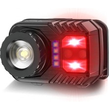 İsmiyle Al PS-571 Sensör Xpg Cob LED USB Şarj Edilebilir Lityum Pilli Zoomlu Kafa Lambası