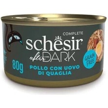 İsmiyle Al Schesir After Dark Pate Tavuklu ve Bıldırcın Yumurtalı Yetişkin Kedi Konservesi 1 Adet 80 gr