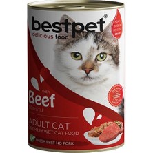 İsmiyle Al Bestpet Biftekli Gravy Yetişkin Konserve Kedi Maması 1 Adet 400 gr