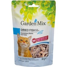 İsmiyle Al Garden Mix Kurutulmuş Balıklı Düşük Yağlı Şekersiz Kedi Ödül Maması 1 Adet 60 gr