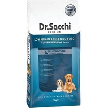 İsmiyle Al Dr.sacchi Premium Somonlu ve Ton Balıklı Düşük Tahıllı Yetişkin Köpek Maması 12 kg