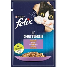 İsmiyle Al Felix Sensations Taze Jöle Içerisinde Kuzu Etli Yetişkin Yaş Kedi Maması 1 Adet 85 gr