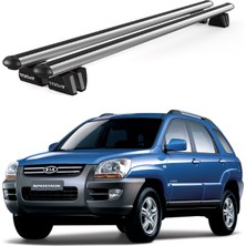 Today Auto Pençe Kia Sportage Ara Atkı (2004-2009) Uyumlu Gri Ara Atkı Port Bagaj Tavan Barı