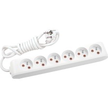 Subutu Multi-Let Kablolu Grup Priz 6'' Lı 5 Metre