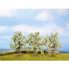 Noch 25511, 3 Adet Beyaz Çiçekli Meyva Ağacı Diorama Malzemesi