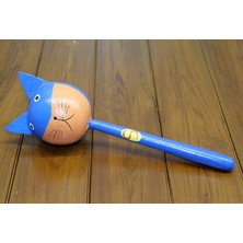 İsmiyle Al Ahşap Kedili Marakas Tekli Polos:27