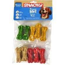 İsmiyle Al Snacky Munchy Renkli Press Köpek Çiğneme Kemiği 10 Adet 110 gr