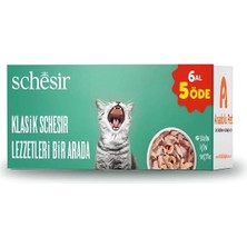 İsmiyle Al Schesir Klasik Lezzetler Yetişkin Konserve Kedi Maması 1 Adet 6X480 gr