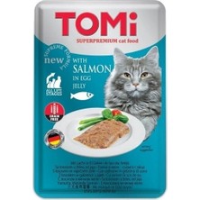 İsmiyle Al Tomi Somonlu ve Yumurtalı Pouch Yetişkin Konserve Kedi Maması 100 gr