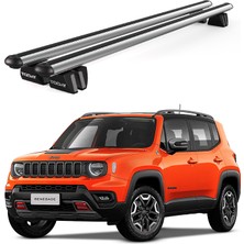 Today Auto Pençe Jeep Renegade Ara Atkı (2014 ve Sonrası) Uyumlu Gri Ara Atkı Port Bagaj Tavan Barı