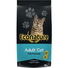 İsmiyle Al Econature Balıklı Yetişkin Kedi Maması 15 kg