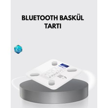 Shopwave Bluetooth Akıllı Tartı – 8 Fonksiyonlu Dijital Baskül, 180 kg Kapasiteli