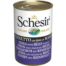 İsmiyle Al Schesir Jöle Içinde Ton Balık ve Dana Etli Yetişkin Konserve Kedi Maması 1 Adet 140 gr