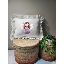 Moda Lime Isme Özel Baskılı Fırfırlı Bebek Dolgulu Yastık Hediyelik (Takı Yastığı Olarakta Kullanılabilir)