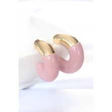 İsmiyle Al Ccb Gül Kurusu Gold Çift Renk Küpe