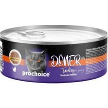 İsmiyle Al Prochoice Döner Bites Sos Içinde Hindili Yetişkin Konserve Kedi Maması 70 gr 1 Adet