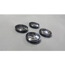 Fabrikasyon 4 x Volkswagen Up 2017 - Çelik Jant Göbek Seti 6C0601171 57MM