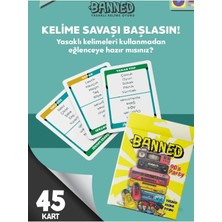 LUXMON Banned 90'lar Party Yasaklı Kelime Oyunu - 45 Kart Nostalji Temalı Kart Oyunu