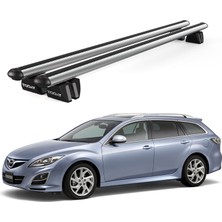 Today Auto Pençe Mazda 6 Station Wagon Ara Atkı (2013-2021) Uyumlu Gri Ara Atkı Port Bagaj Tavan Barı