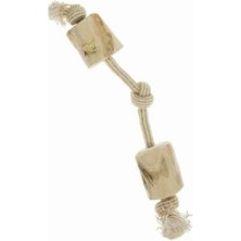 İsmiyle Al Imac 2 Düğümlü Kahve Ağacından Ahşap Köpek Oyuncağı 35 cm